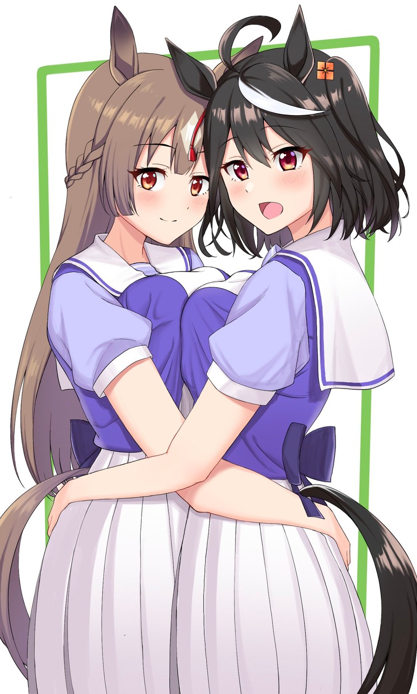 satono diamond and kitasan black (umamusume) drawn by period_(anony_83)