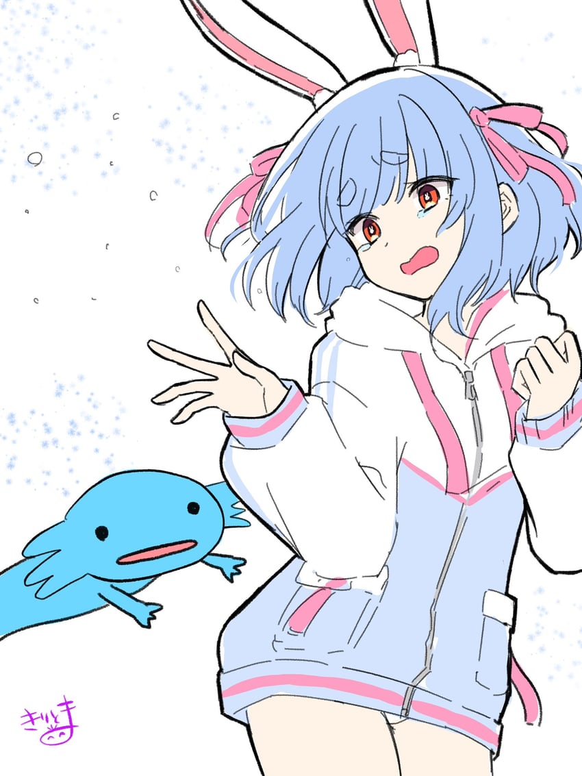 usada pekora (hololive and 1 more) drawn by kiritoma