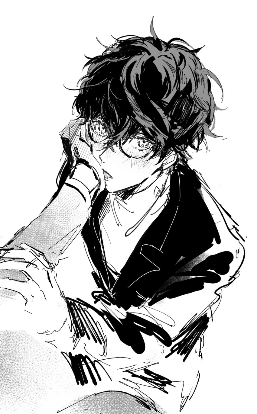 amamiya ren and akechi gorou (persona and 1 more) drawn by noren_(noren1512)