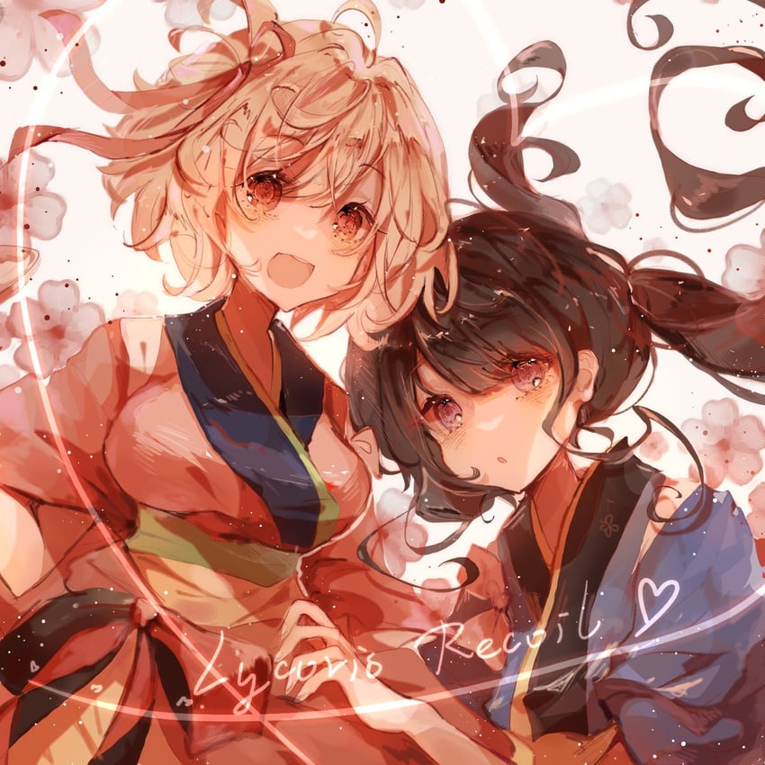 nishikigi chisato and inoue takina (lycoris recoil)