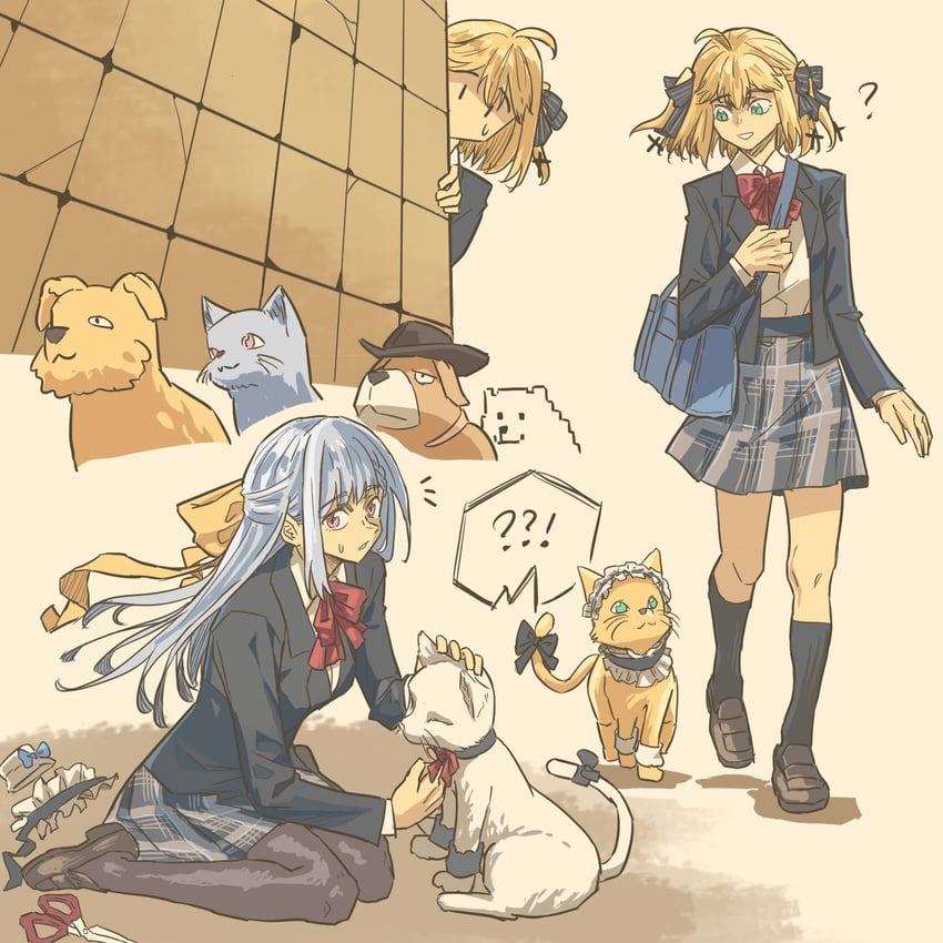 anisphia wynn palettia and euphyllia magenta (tensei oujo to tensai reijou no mahou kakumei) drawn by anjuro_zeeku