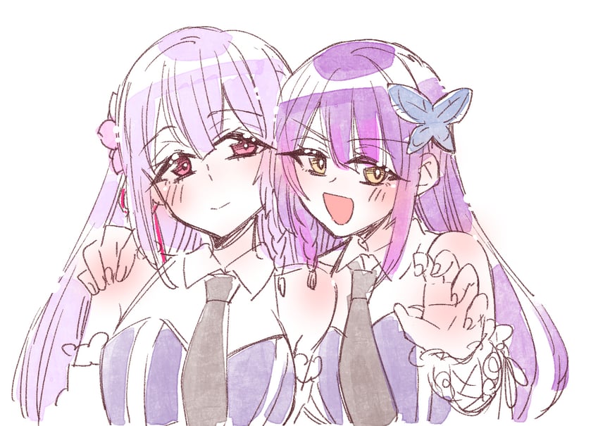funada kiito and funada ui (assault lily) drawn by sorato_(astllatte)