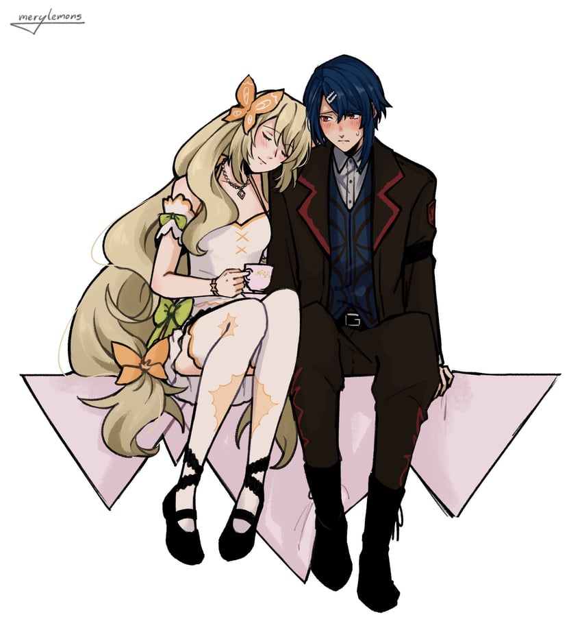 celine and alcryst (fire emblem and 1 more) drawn by merylemons