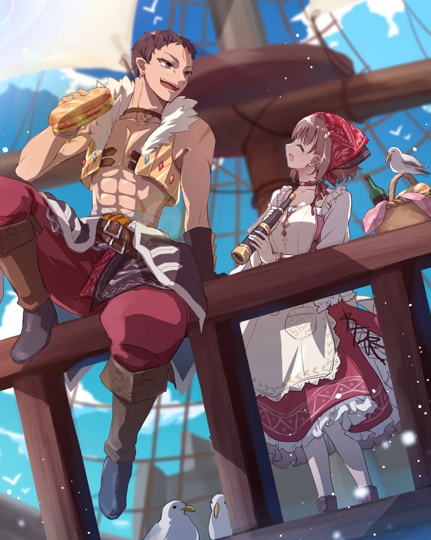 eva armster and nicodemus david dieter (atelier and 1 more) drawn by karasumi_(aiseec)