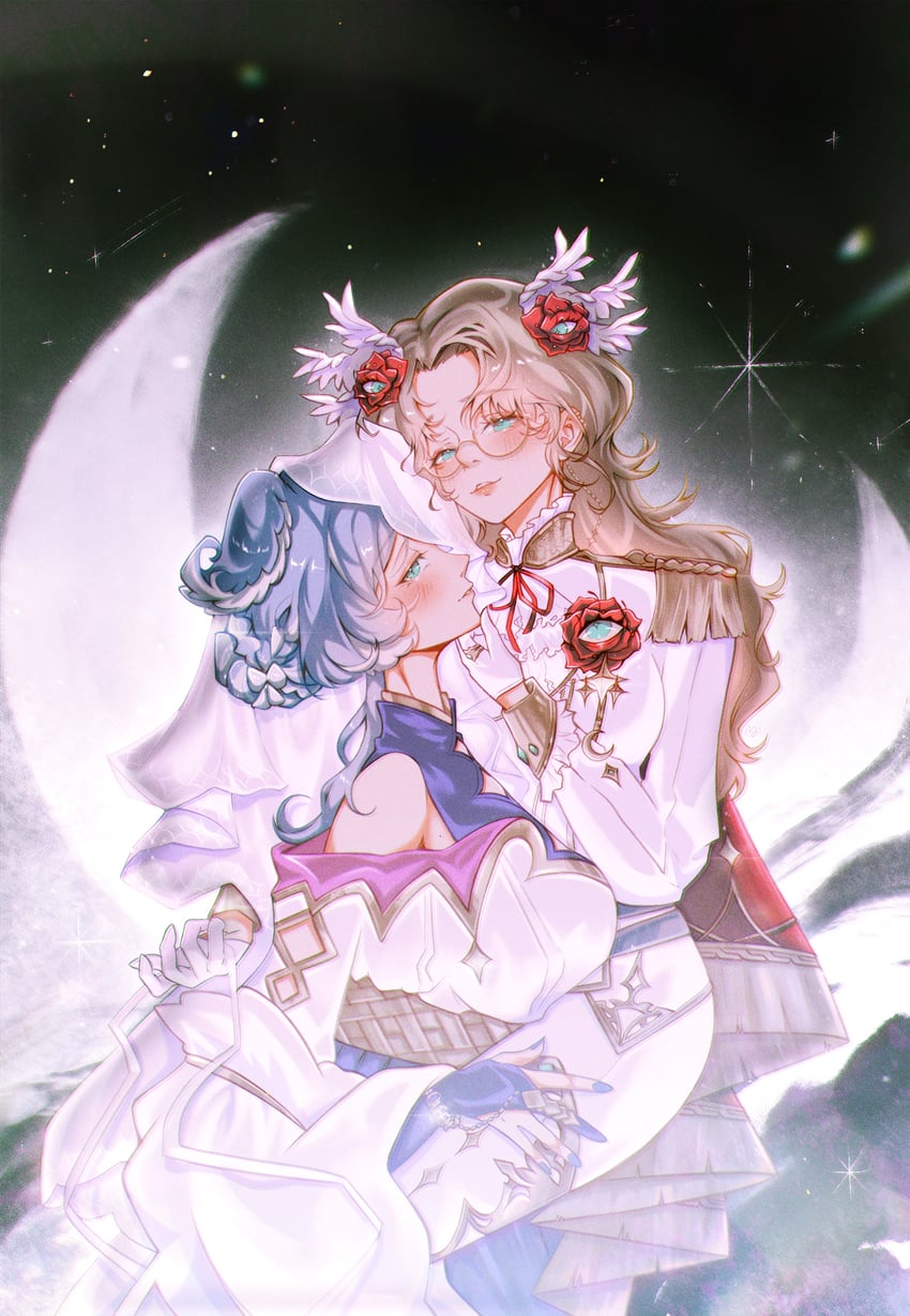 elira pendora and aia amare (nijisanji and 1 more) drawn by mei_(hiimeiree)