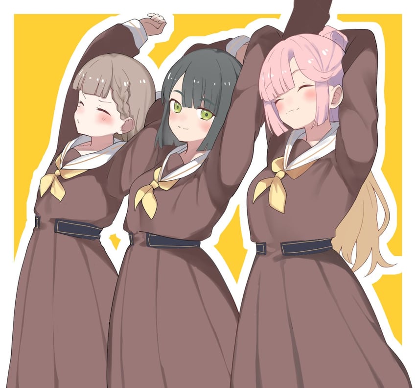 momose ginko, anyoji hime, and kachimachi kosuzu (love live! and 1 more) drawn by soyo1558686