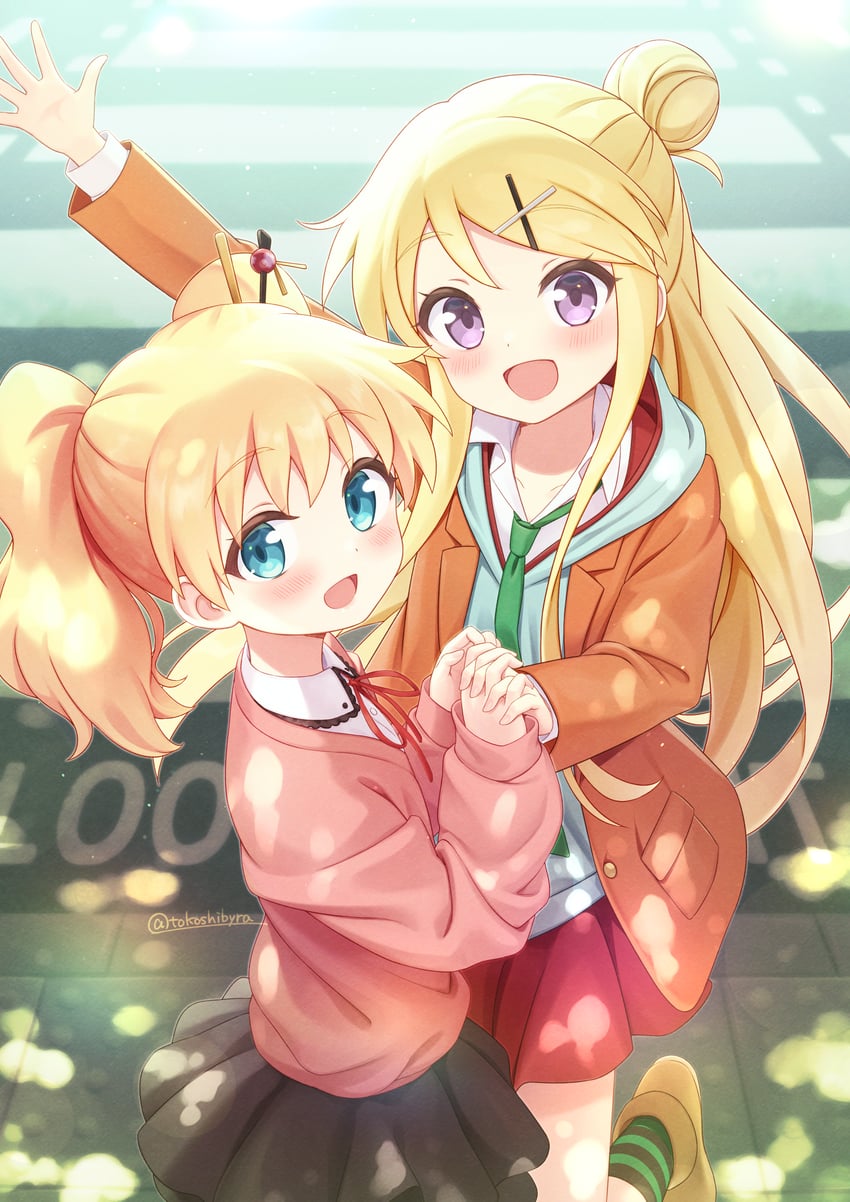 kujou karen and alice cartelet (kin-iro mosaic) drawn by tokoshibyra