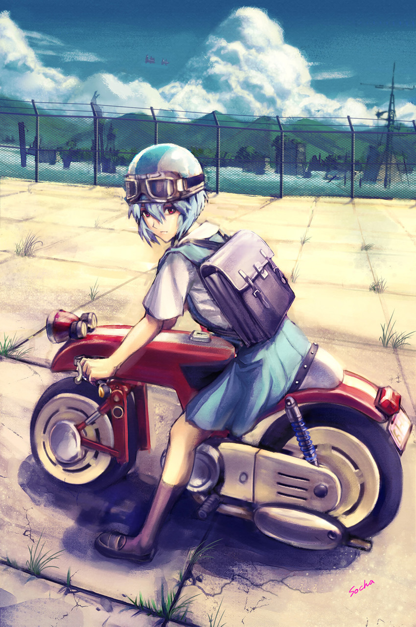 ayanami rei and marty tohn (neon genesis evangelion and 1 more) drawn by socha_(pixiv99744)
