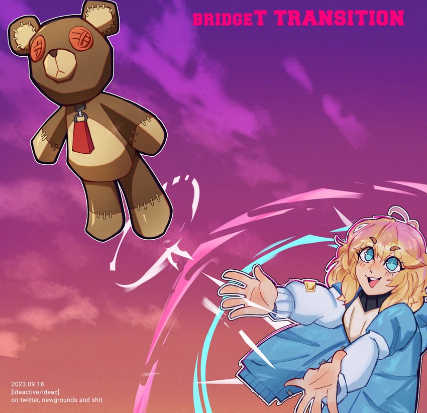 bridget, roger, and kanye west (guilty gear and 2 more) drawn by ideac