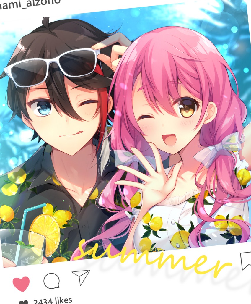 saegusa akina and aizono manami (nijisanji and 1 more) drawn by ytuorvi