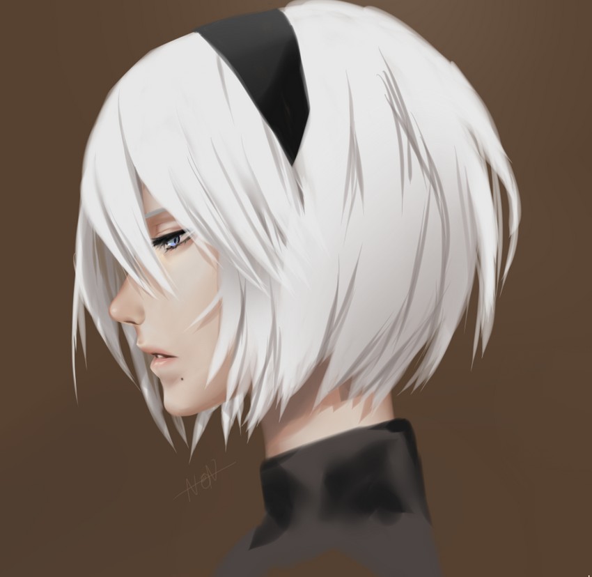 2b (nier and 1 more) drawn by non_(nonzile)
