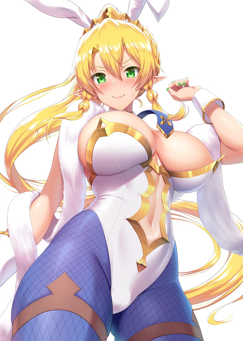 artoria pendragon and leafa (fate and 2 more) drawn by kawase_seiki