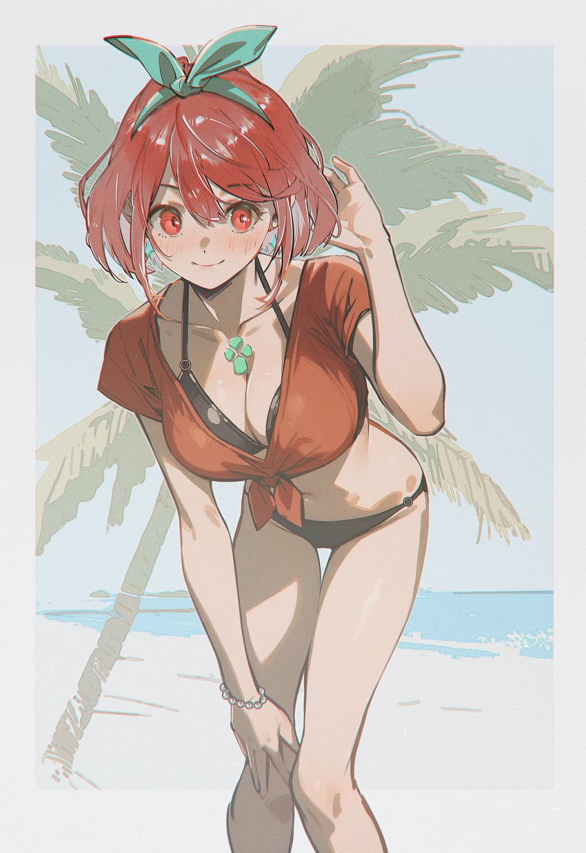 pyra (xenoblade chronicles and 1 more) drawn by shiomi_(lowrise)