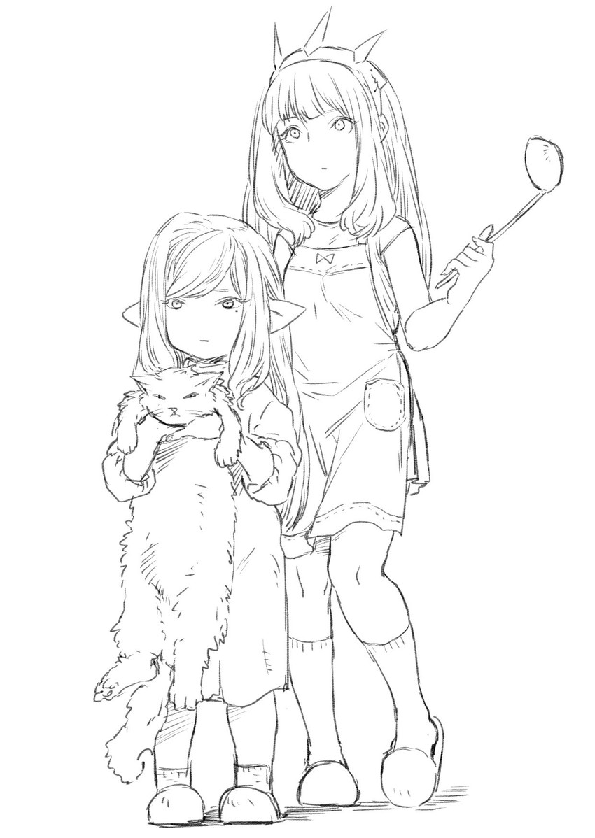 cagliostro and arulumaya (granblue fantasy) drawn by tori_udon