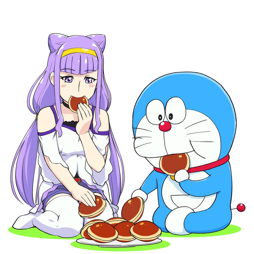 doraemon and ruru amour (precure and 2 more) drawn by ueyama_michirou