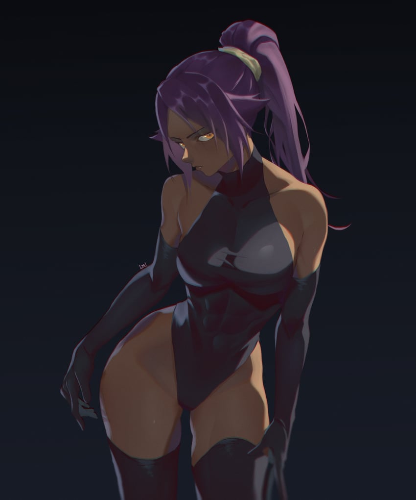 shihouin yoruichi (bleach and 1 more) drawn by izei1337
