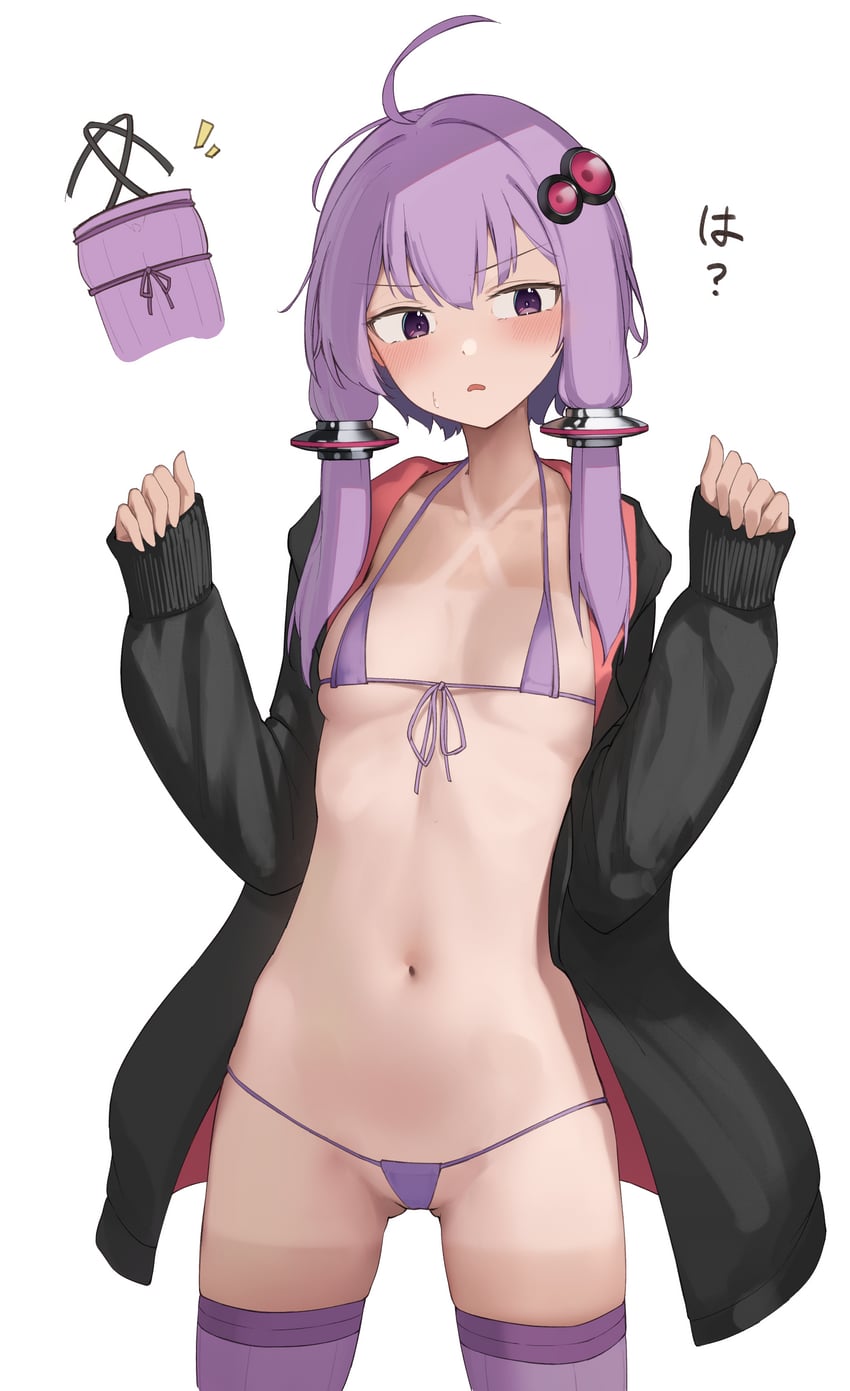 yuzuki yukari (vocaloid and 1 more) drawn by penguin_(dx19291005)