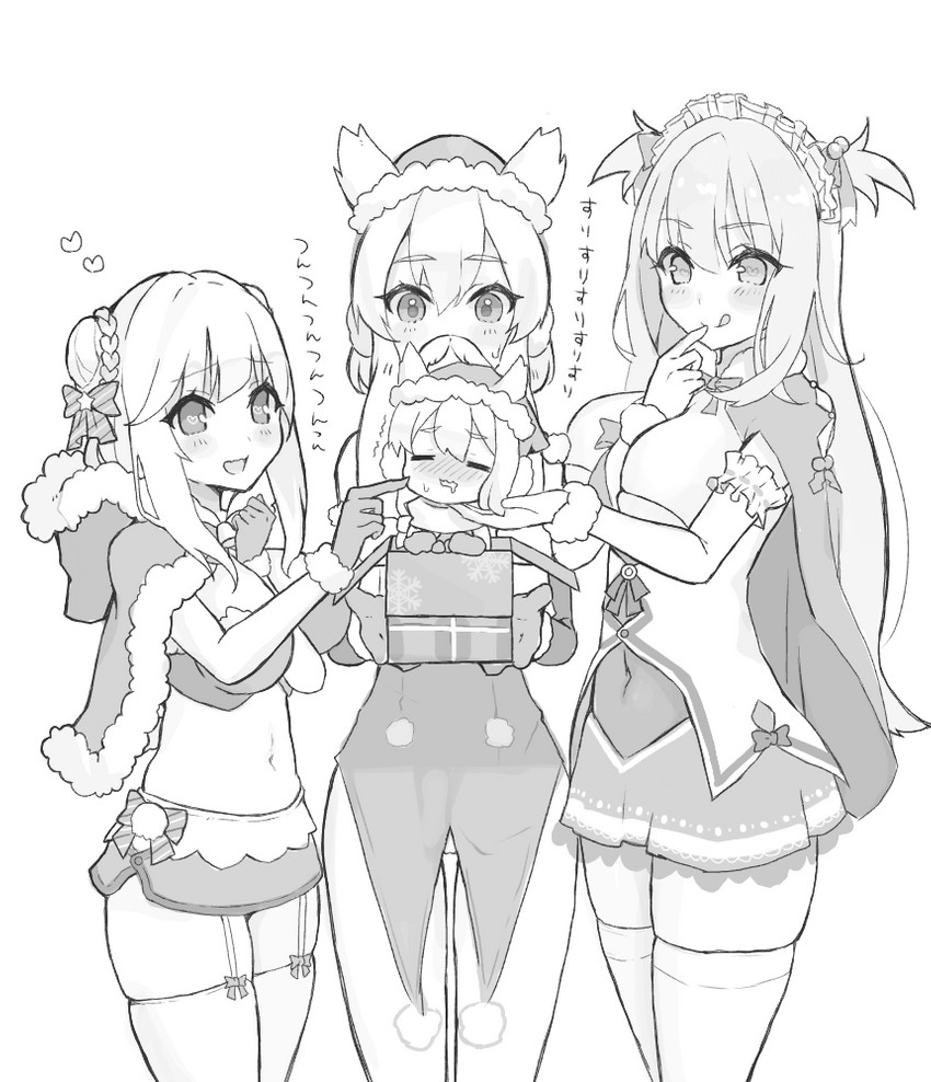 warspite, cygnet, and neptune (azur lane) drawn by hamuhamu_hamuo