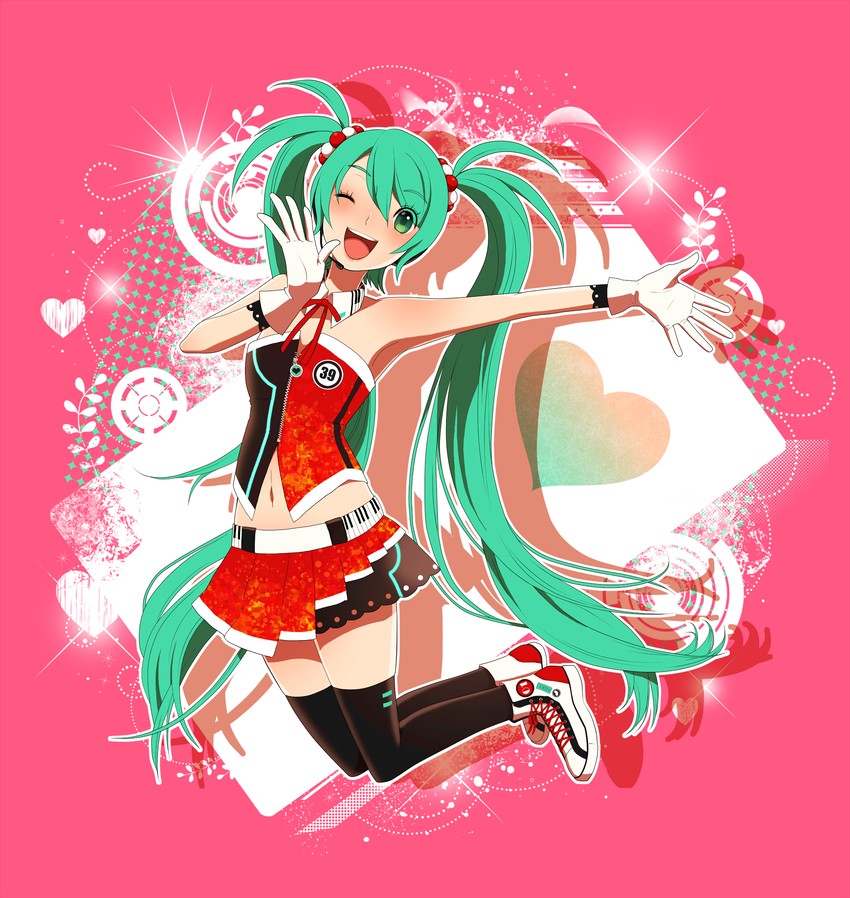 hatsune miku and cola miku (vocaloid) drawn by unino_(unino_sachi)