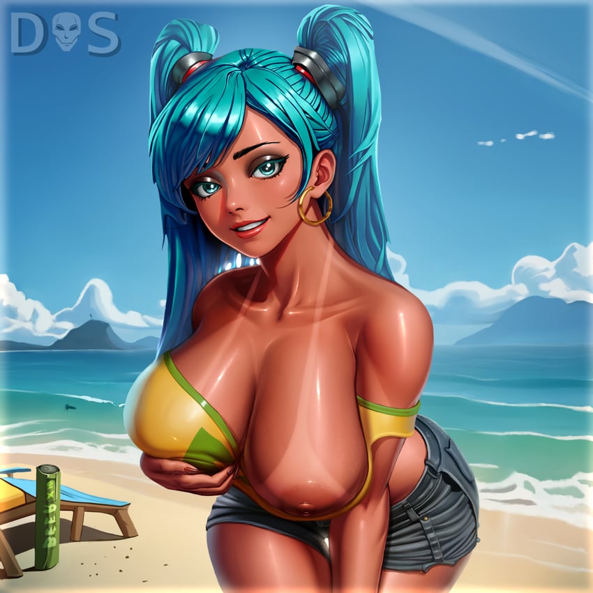 hatsune miku and brazilian miku (vocaloid) drawn by dante_smin