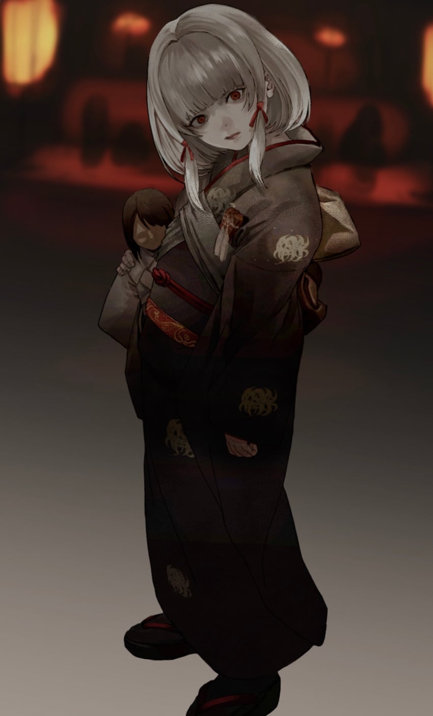 shiragiku (fatal frame and 1 more) drawn by gauss_<bokashi