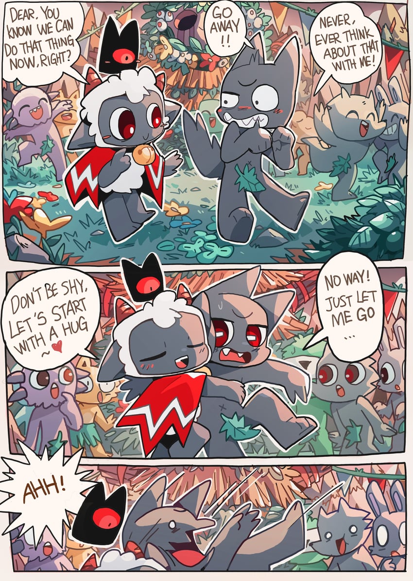 the lamb, red crown, the one who waits, frog, rabbit, and 2 more (cult of the lamb) drawn by skydiver3322