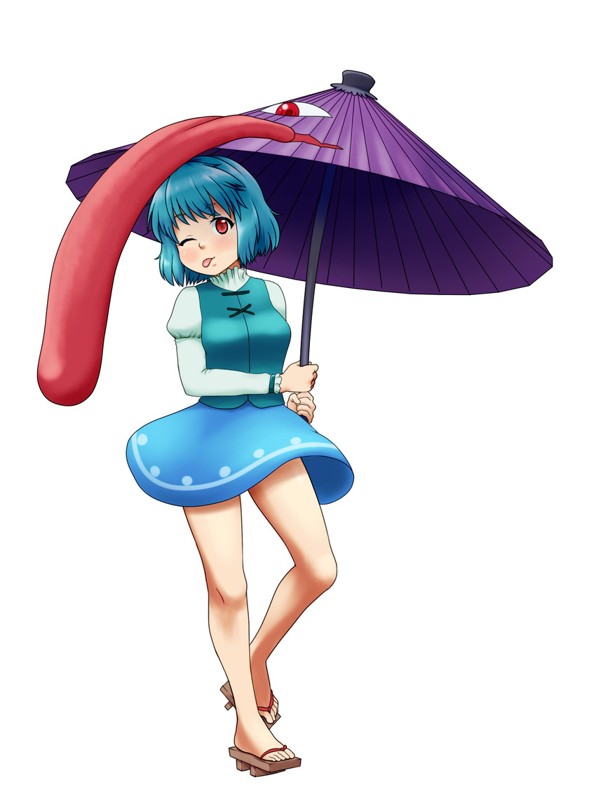 tatara kogasa (touhou) drawn by d.koutya