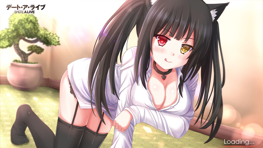 tokisaki kurumi and sakamoto (date a live and 1 more) drawn by kazenokaze