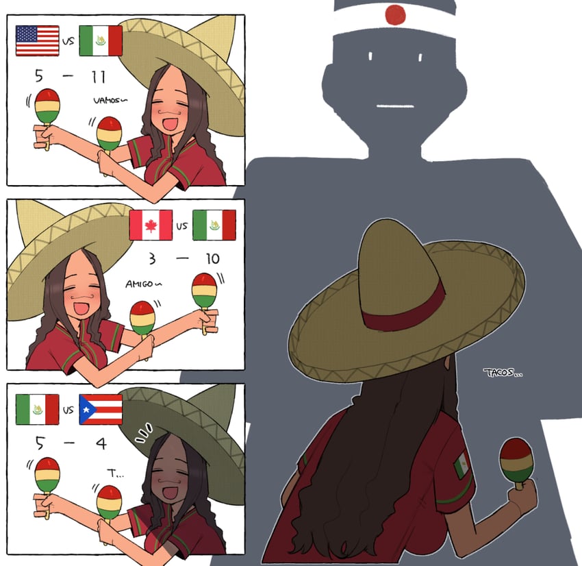 mexico (original and 2 more) drawn by ohasi