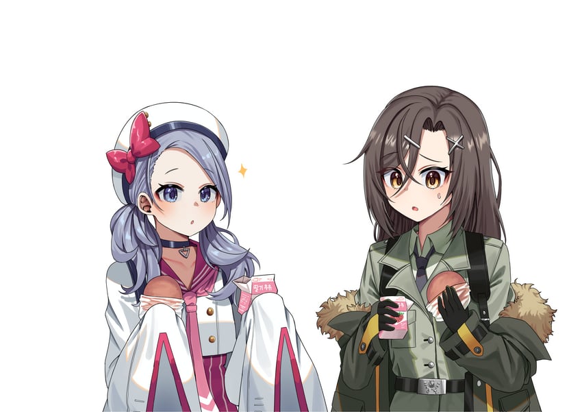 christina brecht and credere crew (counter:side) drawn by jinggun