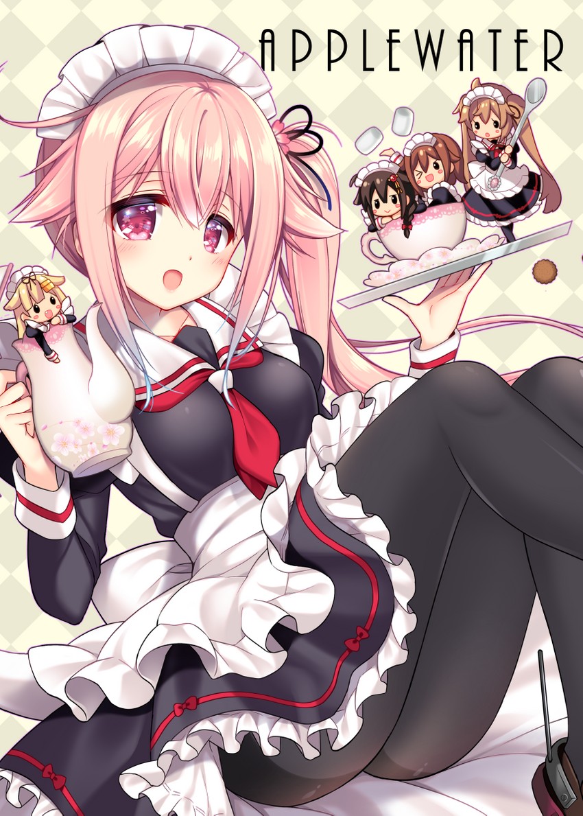 shigure, yuudachi, shigure kai ni, yuudachi kai ni, murasame, and 2 more (kantai collection) drawn by ringo_sui