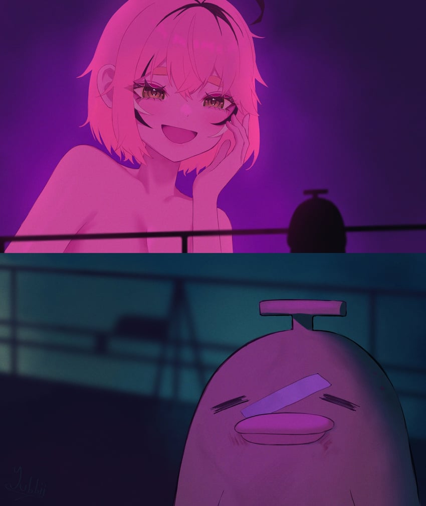 dooby and kippu (indie virtual youtuber and 2 more) drawn by yubbiidraw