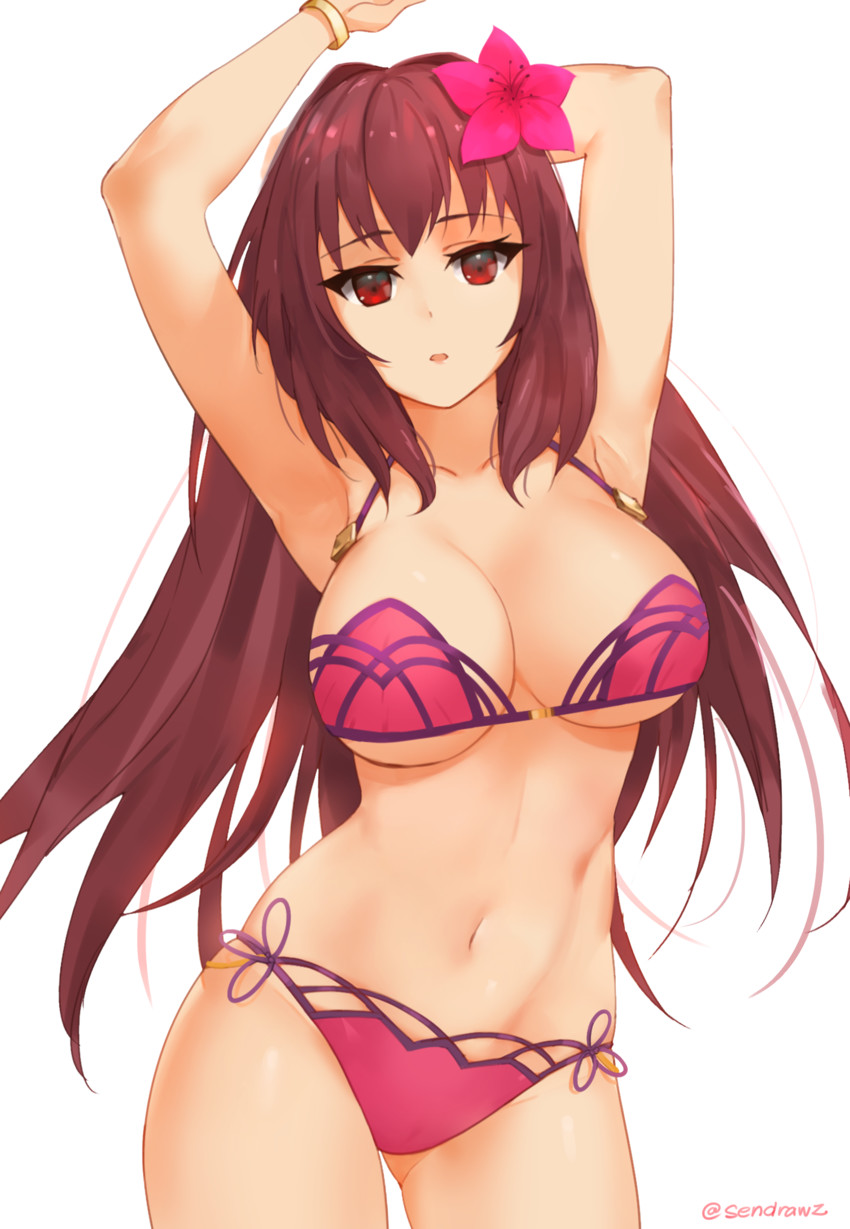 scathach (fate and 1 more) drawn by sendo_(sendrawz)