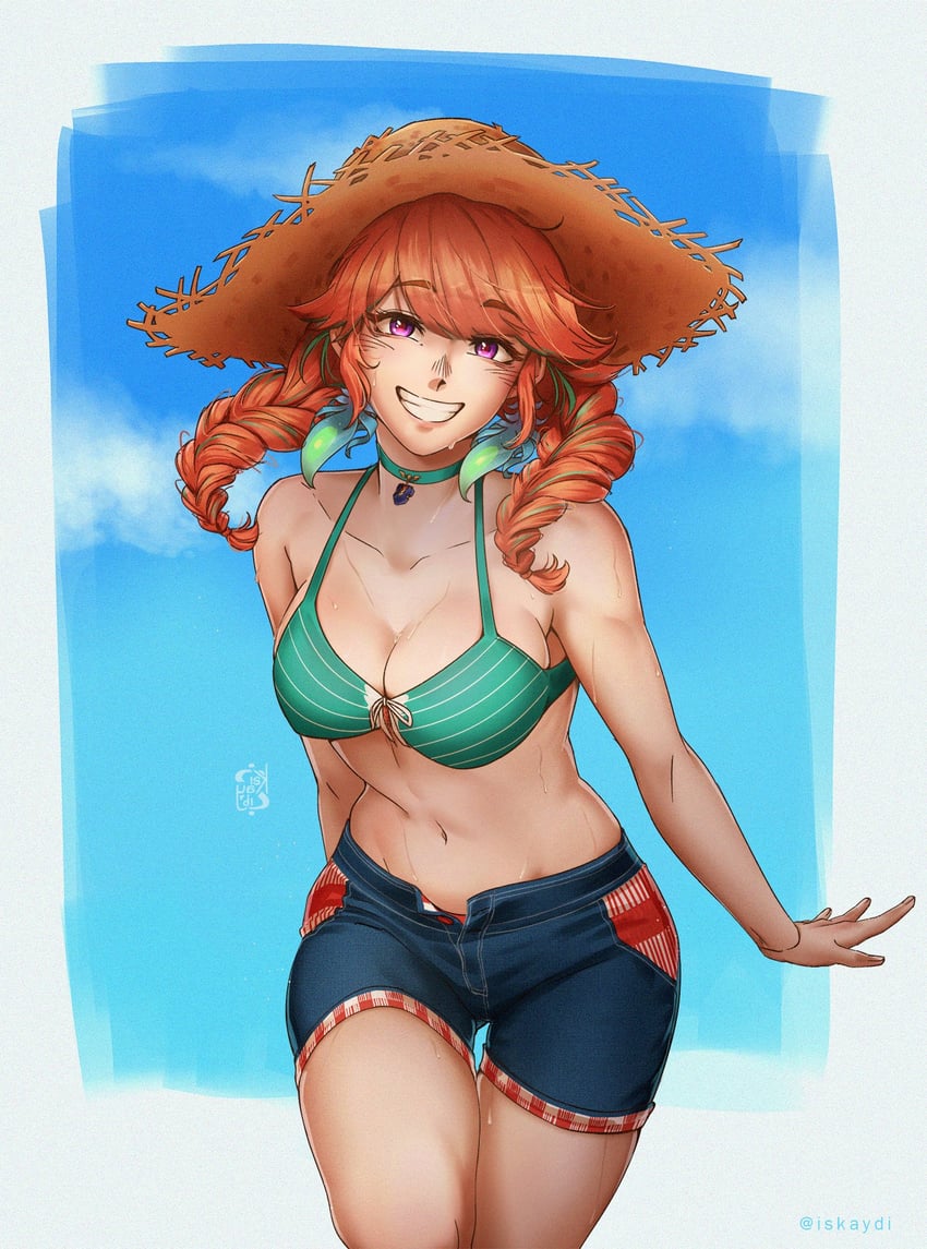 takanashi kiara (hololive and 1 more) drawn by iskaydi