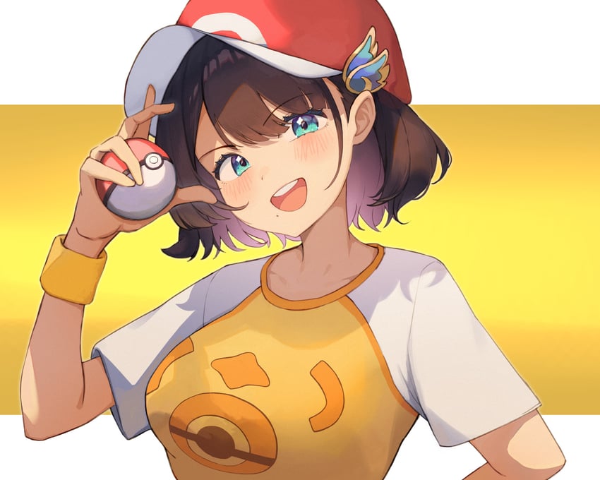 shiga riko (pokemon and 1 more) drawn by deho_toiimasu