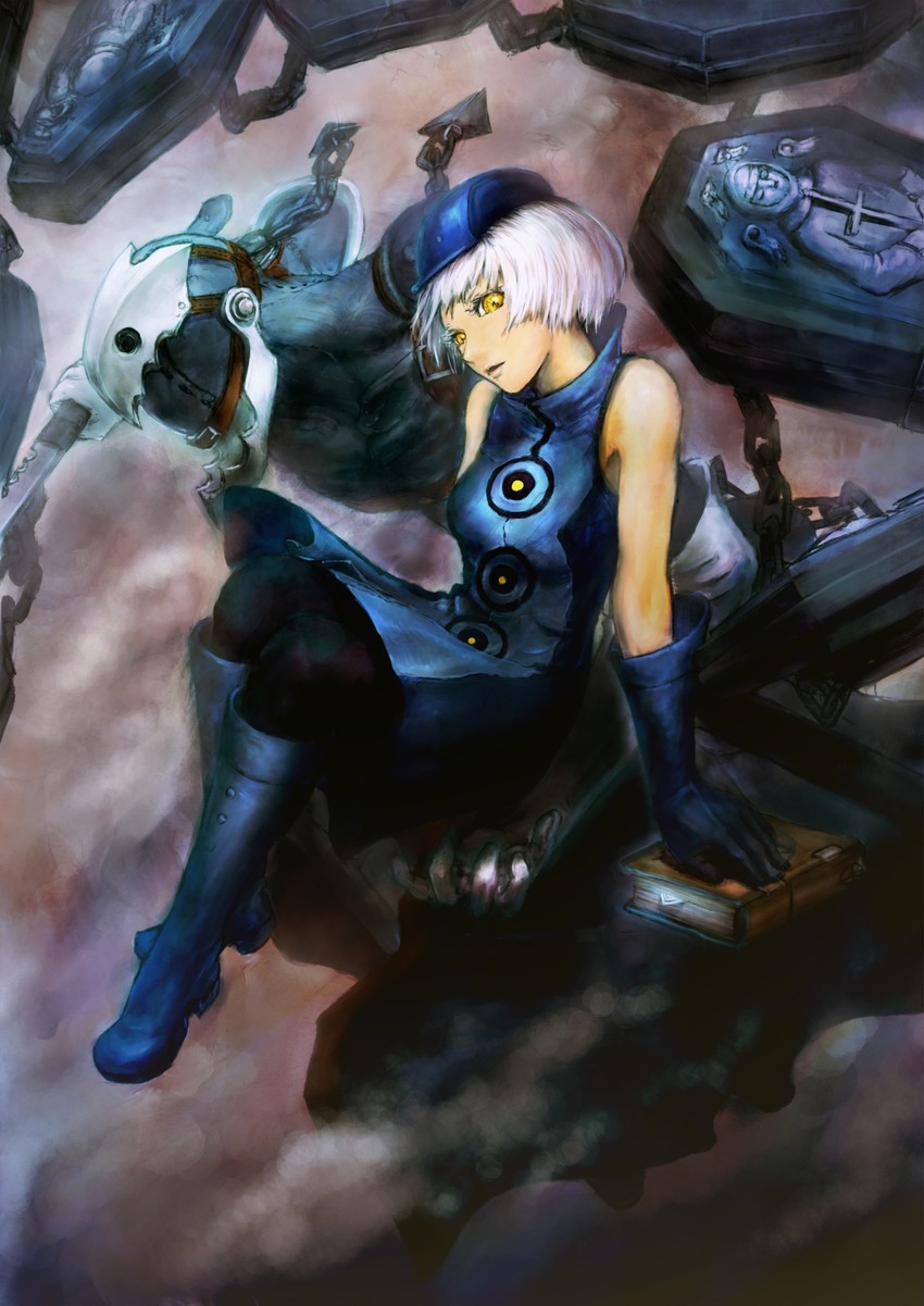 elizabeth and thanatos (persona and 2 more) drawn by morino_hiro