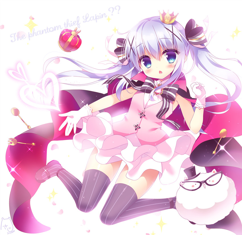 kafuu chino, tippy, and phantom thief lapin (gochuumon wa usagi desu ka?) drawn by sasai_saji