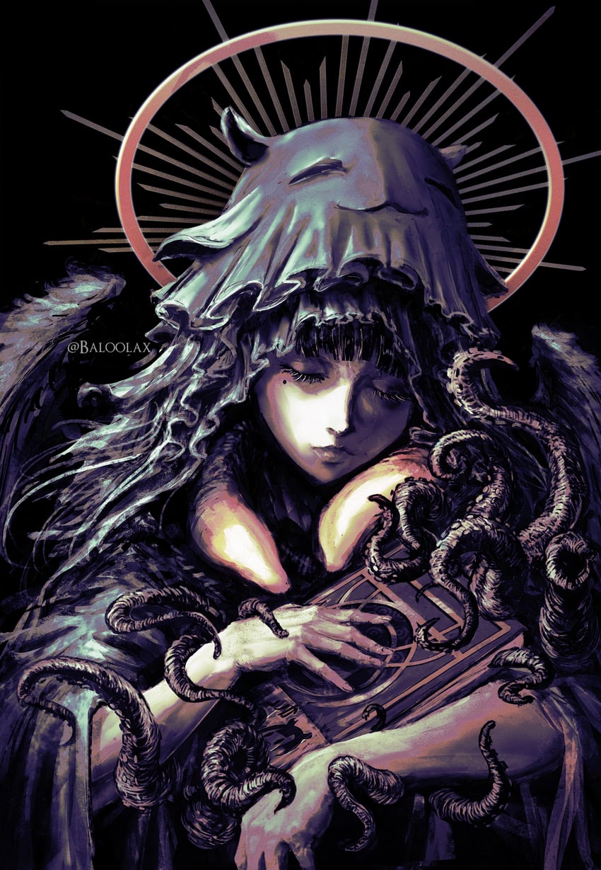 ninomae ina'nis and takodachi (hololive and 1 more) drawn by baloolax