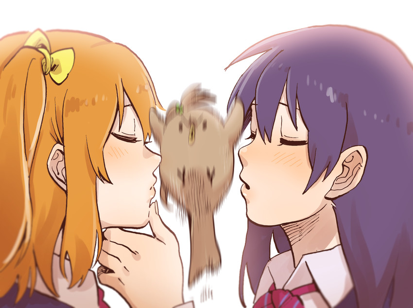 sonoda umi, minami kotori, and kosaka honoka (love live! and 1 more) drawn by pito_(sh02327)