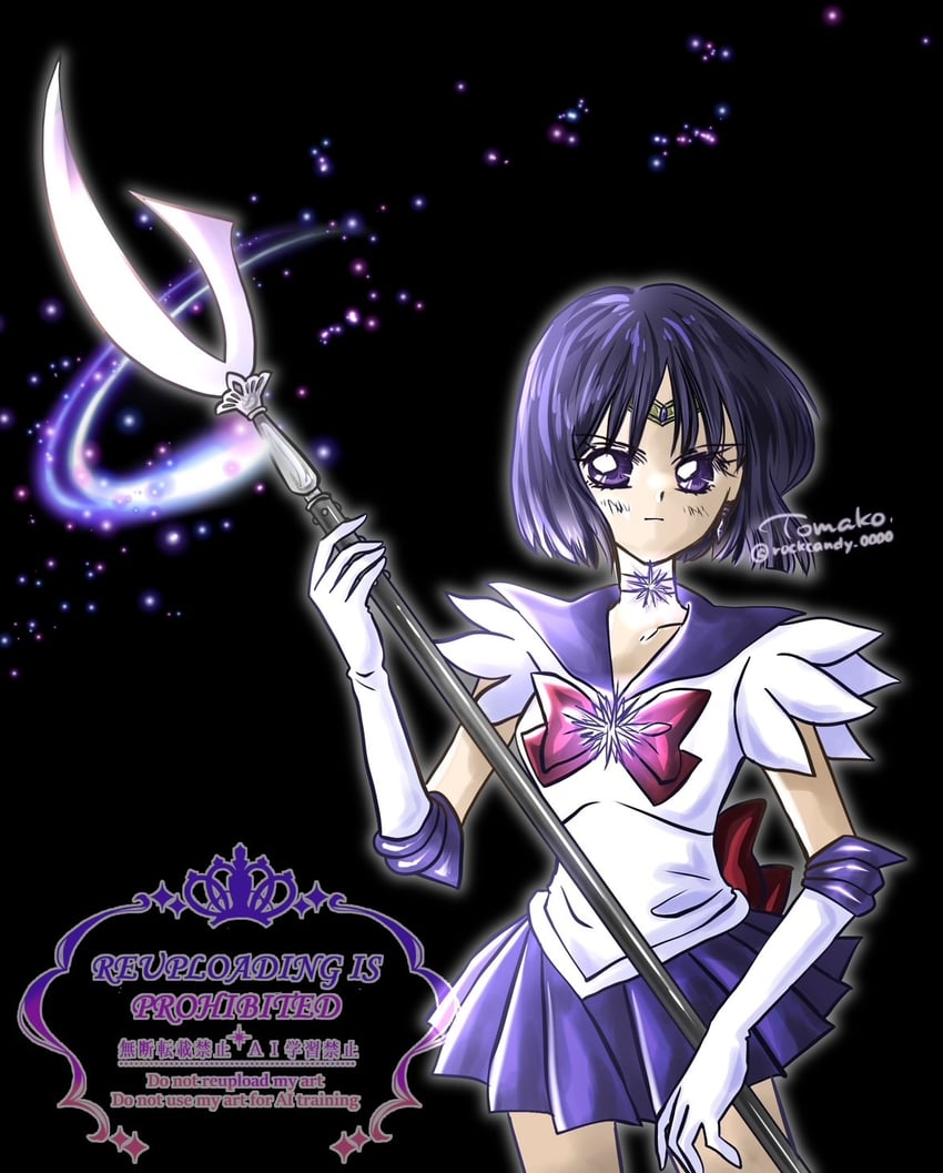 tomoe hotaru and sailor saturn (bishoujo senshi sailor moon) drawn by rockcandy_0000