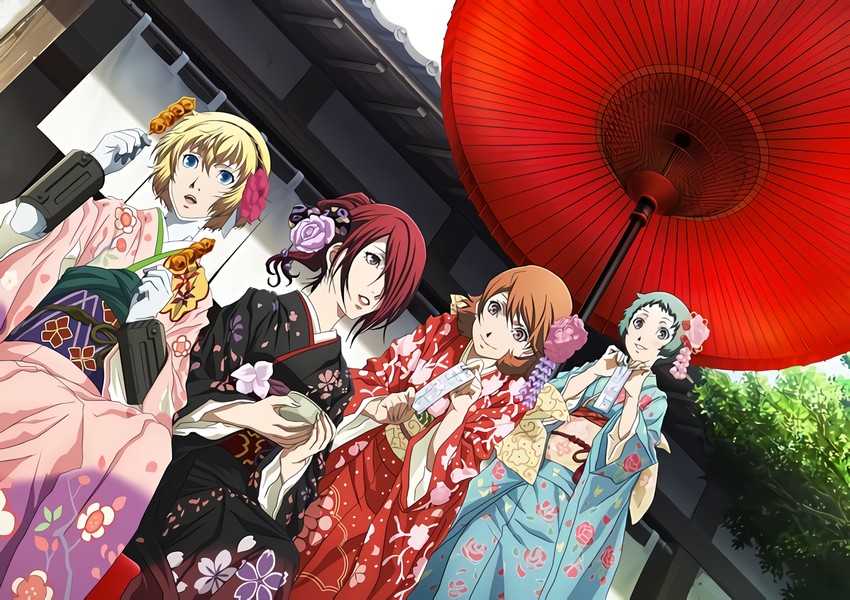 aigis, takeba yukari, kirijou mitsuru, and yamagishi fuuka (persona and 1 more)