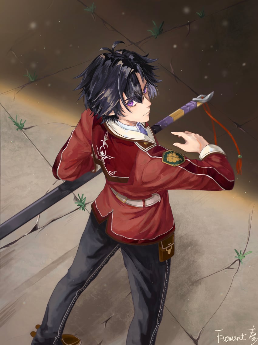 rean schwarzer (eiyuu densetsu and 2 more) drawn by froment