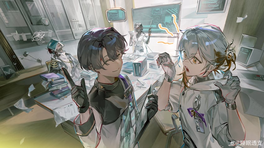 medicine pocket, x, lucy, and enigma (reverse:1999) drawn by shuimian_touzhi