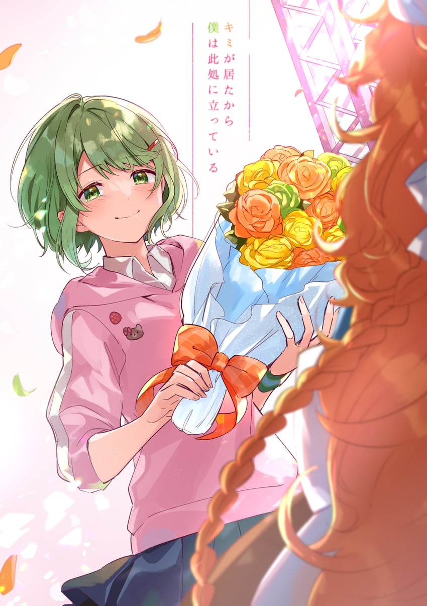 morinaka kazaki and otogibara era (nijisanji and 2 more) drawn by yuama