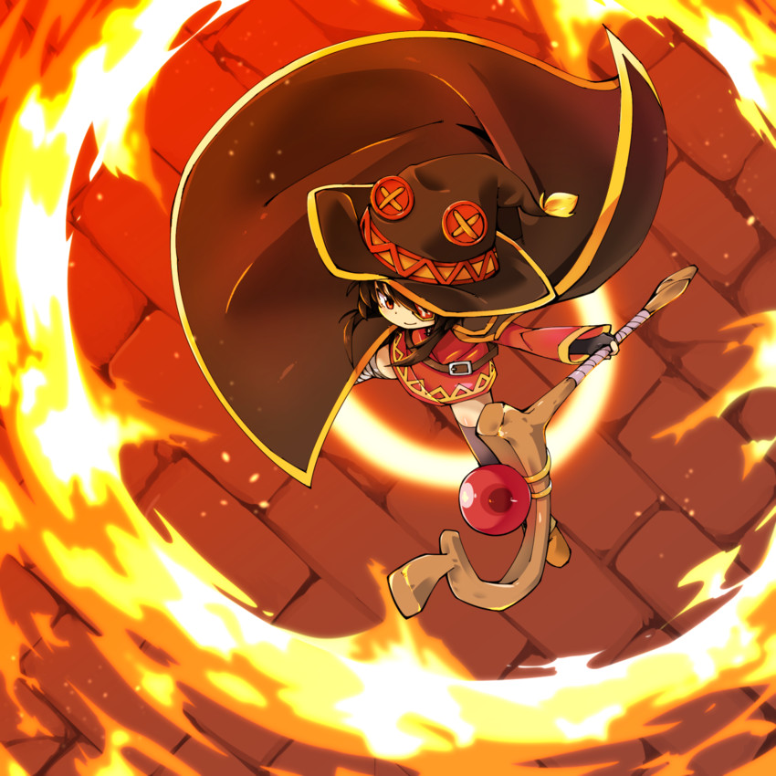 megumin (kono subarashii sekai ni shukufuku wo!) drawn by datemegane