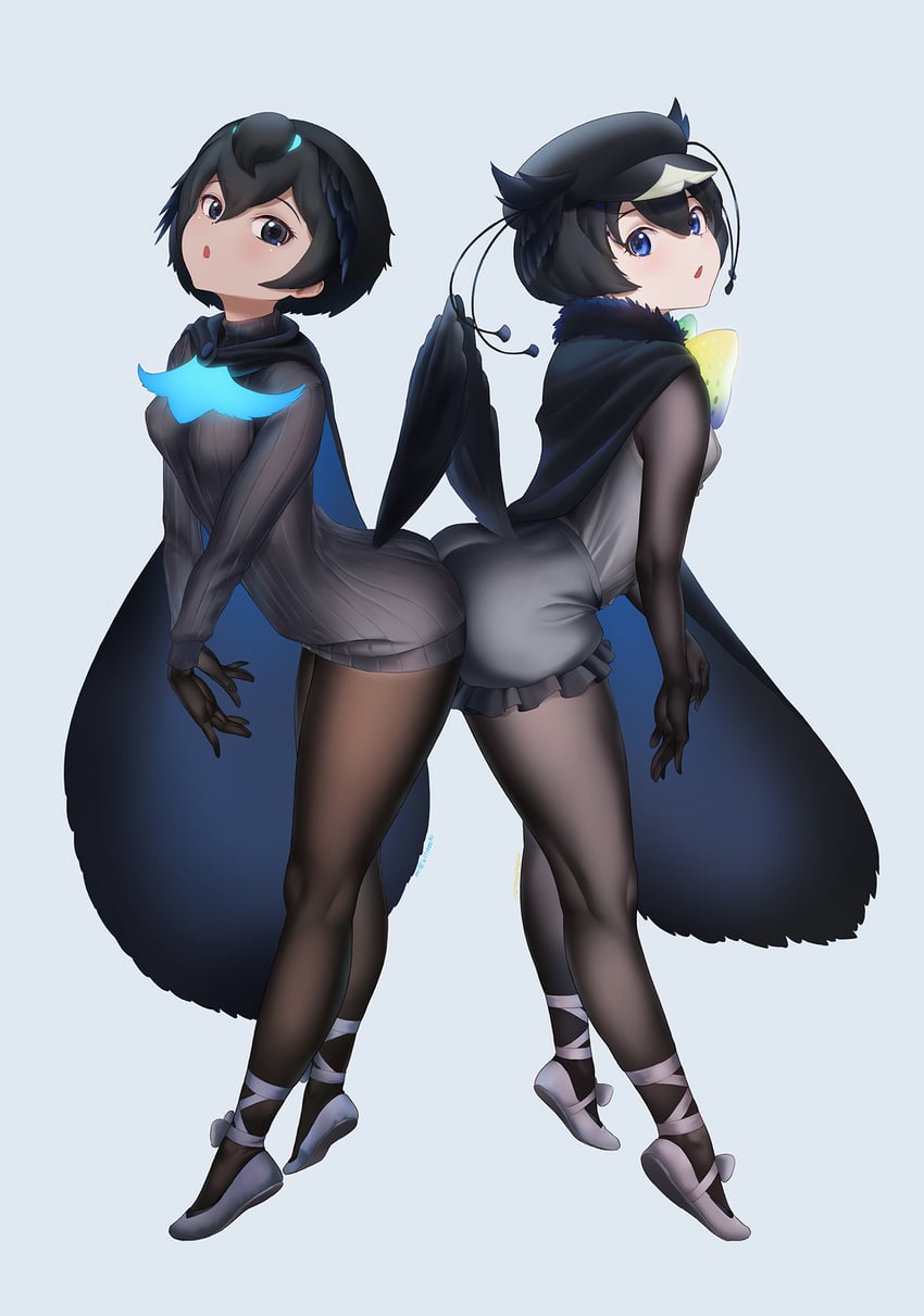 superb bird-of-paradise and western parotia (kemono friends and 1 more) drawn by beleven