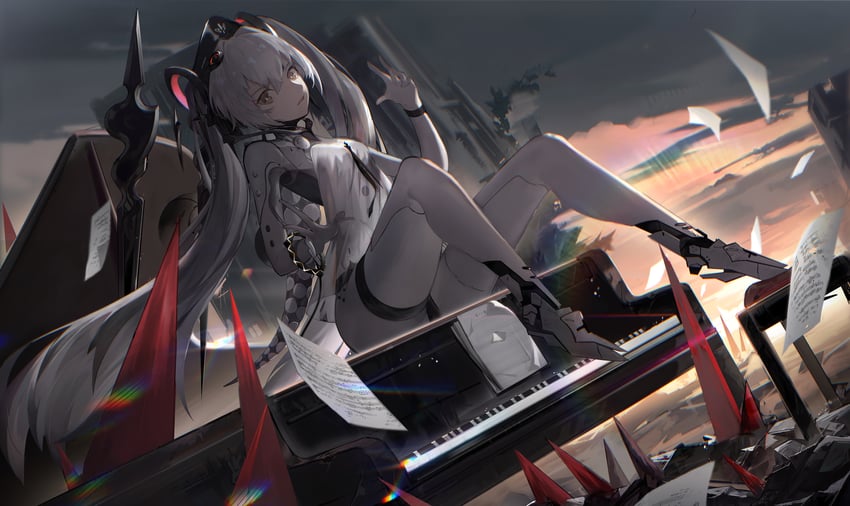 luna and luna: laurel (punishing: gray raven) drawn by xiao_feng