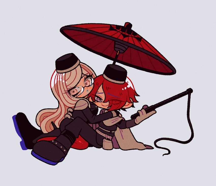 yomi hellsmile and martina electro (master detective archives: rain code) drawn by tonio_(spuid_antn)
