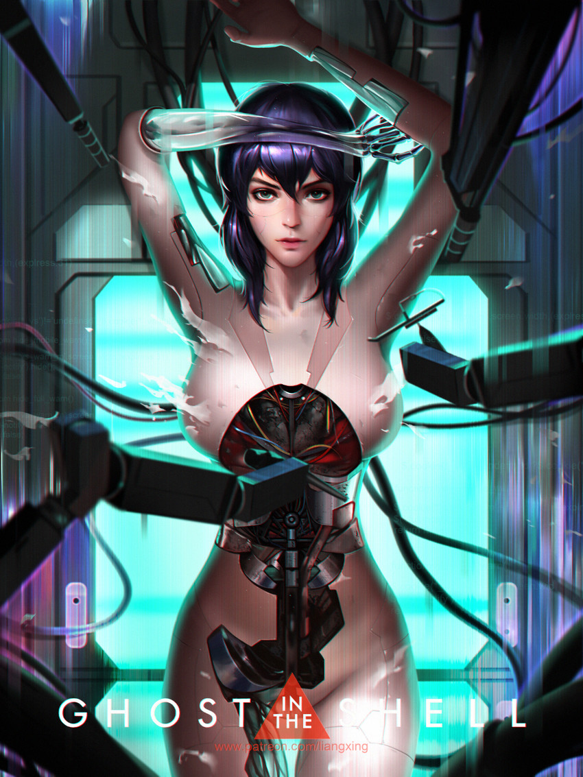 kusanagi motoko (ghost in the shell) drawn by liang_xing
