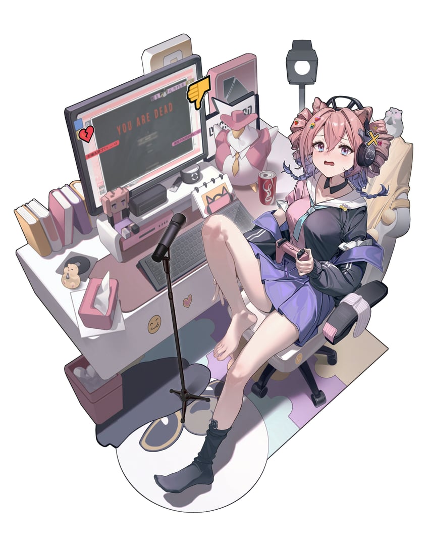 u-official, duck lord, and gopnik (arknights) drawn by zhoi_star